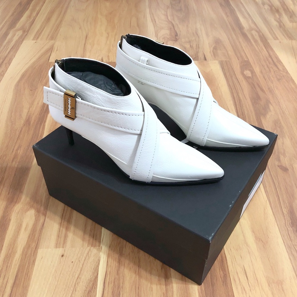 McQ Alexander McQueen Lex Razor Zip Leather Boots